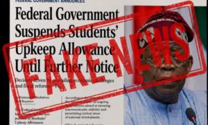 Fake AI-Generated Newspaper Cover Adds to Confusion saying nelfund suspended upkeep