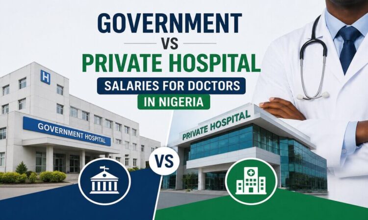 Comparison of government and private hospital salaries for doctors in Nigeria, including salary ranges, benefits, and career opportunities.